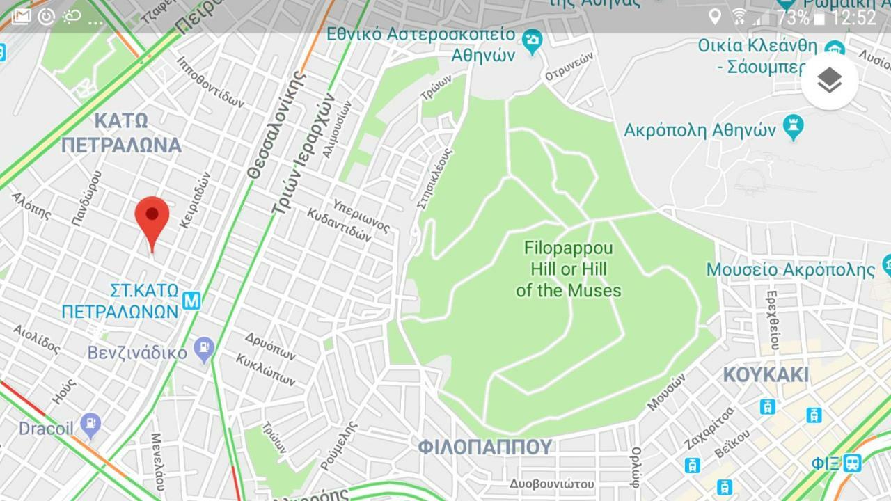 John Beauty 50M2, Metro And Acropolis 5' Lägenhet Aten Exteriör bild
